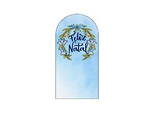 Painel De Festa Romano 1,00x2,00- Feliz Natal com Guirlanda 025