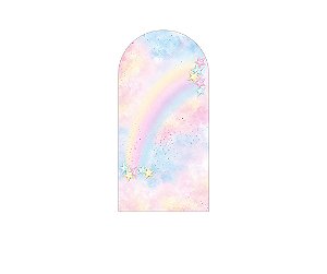 Painel De Festa Romano 1,00x2,00- Céu Estrelado Efeito Glitter 018