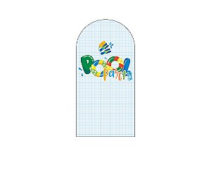 Painel De Festa Romano 1,00x2,00- Pool Party Piscina Quadriculada 010