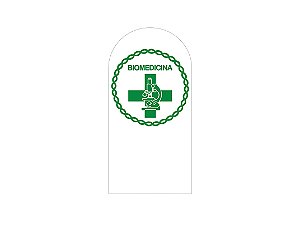Painel De Festa Romano 1,00x2,00- Biomedicina Logo Verde 029