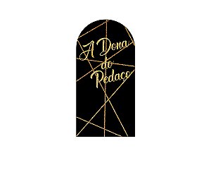 Painel De Festa Romano 1,00x2,00-  A Dona do Pedaço Efeito Glitter Dourado 004