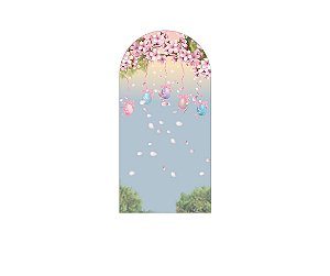 Painel De Festa Romano 1,00x2,00- Páscoa Flores Ovos 026