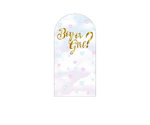 Painel De Festa Romano 1,00x2,00-  Revelação Dourado 021