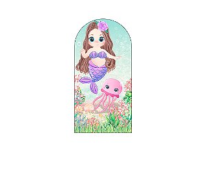 Painel De Festa Romano 1,00x2,00- Sereia Baby 003