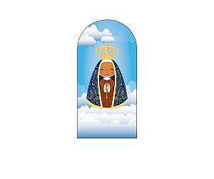 Painel De Festa Romano 1,00x2,00- Nossa Senhora Cute Azul 001