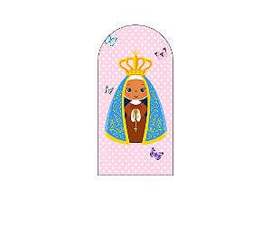 Painel De Festa Romano 1,00x2,00- Nossa Senhora Cute Borboletas 003