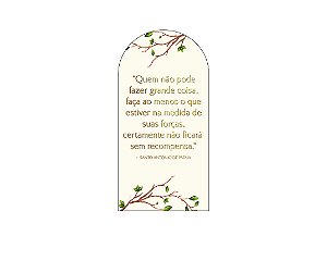 Painel De Festa Romano 1,00x2,00- Galhos e Folhagens Santo Antônio de Pádua 030