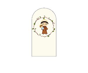 Painel De Festa Romano 1,00x2,00- Santo Antônio de Pádua Católico 031