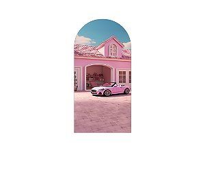 Painel De Festa Romano 1,00x2,00- Boneca Rosa Fashion Casa 007