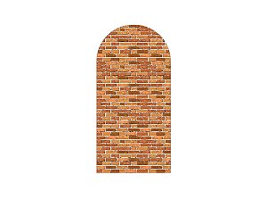 Painel De Festa Romano 1,00x2,00- Fazenda Efeito Tijolinhos 003