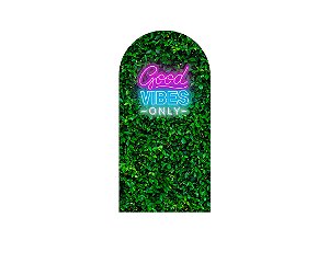 Painel De Festa Romano 1,00x2,00- Efeito Muro Inglês Good Vibes Only 025