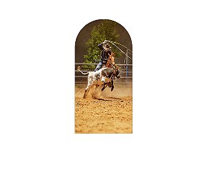 Painel De Festa Romano 1,00x2,00- Cowboy Vaquejada Realista 013