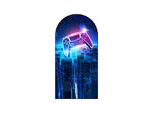 Painel De Festa Romano 1,00x2,00- Video Game Cidade Azul 007