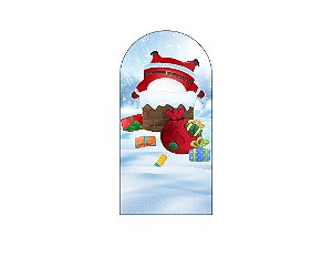 Painel Romano Veste Fácil 1,00x2,00 - Natal Papai Noel no Trenó 034