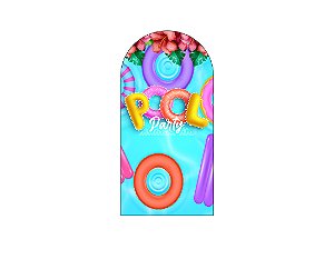 Painel Romano Veste Fácil 1,00x2,00 - Pool Party Piscina com Boias Coloridas 015