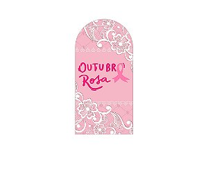 Painel Romano Veste Fácil 1,00x2,00 - Outubro Rosa com Renda 004