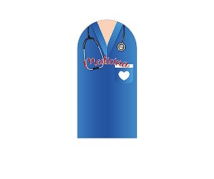 Painel Romano Veste Fácil 1,00x2,00 - Profissão Medicina Jaleco 004