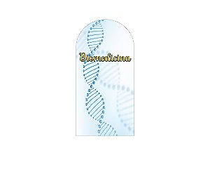Painel Romano Veste Fácil 1,00x2,00 - Biomedicina DNA Azul 032