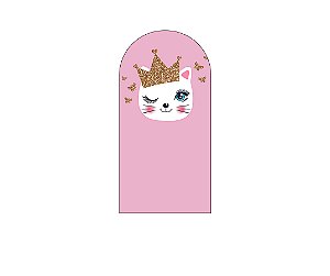 Painel Romano Veste Fácil 1,00x2,00 - Gatinha Rosa 001