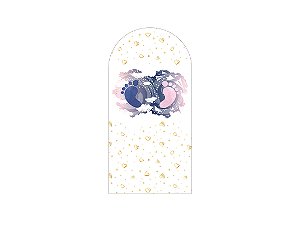 Painel Romano Veste Fácil 1,00x2,00 - Revelação Pezinhos Rosa e Azul 034