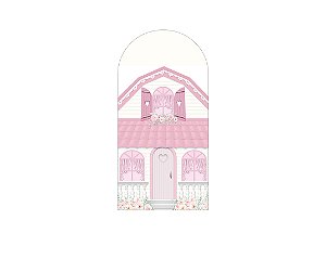 Painel Romano Veste Fácil 1,00x2,00 - Casinha de Bonecas Rosa 011