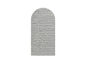 Painel Romano Veste Fácil 1,00x2,00 - Efeito Tijolinhos Branco Realista 012