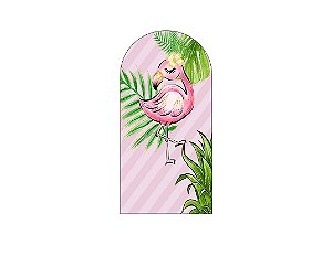 Painel Romano Veste Fácil 1,00x2,00 - Flamingo Tropical Rosa 005
