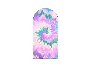 Painel Romano Veste Fácil 1,00x2,00 - Tie Dye Lilás 005