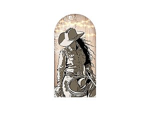 Painel Romano Veste Fácil 1,00x2,00 - Silhueta Boiadeira Country 014