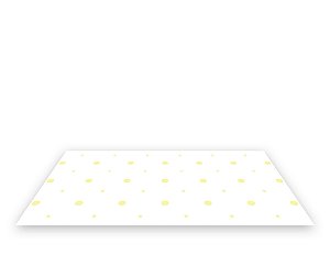 Painel De Festa Tapete Em Lona 2,50x1,35 - Branco com Poás Amarelo 123