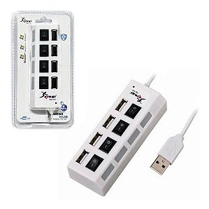 Extensão Hub  Usb 4 Portas Pc Notebook Mouse Teclado