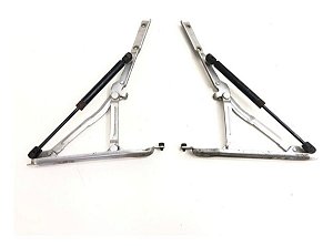 Par Dobradiça Porta Malas C/ Amortecedor Cielo Sedan C122