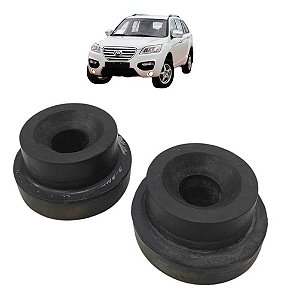 Par Bucha Suporte Inferior Radiador Lifan X60 2013 2014 2015