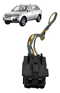 Plug Chicote Conector Sensor Pedal Freio Lifan X60 2013/2016