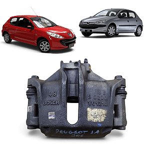 Pinça Freio Dianteira Esquerda Peugeot 206 207 2001 A 2014