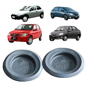 Par De Tampão Borracha Assoalho Corsa Wind Celta Prisma Onix