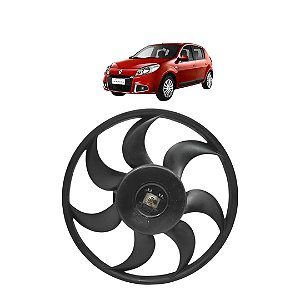 Motor Ventoinha Radiador Logan Sandero 2008 2009 2010 Com Ar