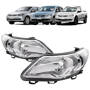 Par Farol Gol Voyage Saveiro G5 2009 2010 2012 Foco Simples