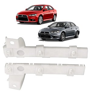 Par De Guia Suporte Parachoque Dianteiro Lancer 2010 A 2019