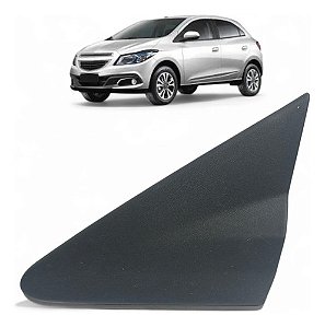 Moldura Acabamento Esquerdo Retrovisor Onix Prisma 2013 2019 Preto