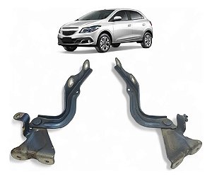 Par Dobradiça Braço Capo Chevrolet Onix Prisma 2014 A 2018