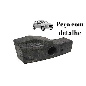 Absorvedor Parachoque Dianteiro Esquerdo Palio 2007 A 2011 Preto