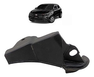 Acabamento Grade Churrasqueira Direito Fiat Argo 2017 A 2020 Preto Fosco