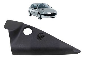 Acabamento Interno Retrovisor Direito Peugeot 206 207 2009 Preto