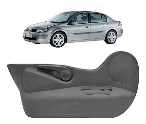 Acabamento Lateral Banco Dianteiro Esquerdo Megane 2007 Preto