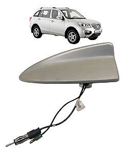 Antena Teto Tubarão Lifan X60 2013 2014 2015 2016 2017 Prateado