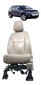 Banco Couro Dianteiro Esquerdo Ford Edge 2009 2010 2011 2012 Bege