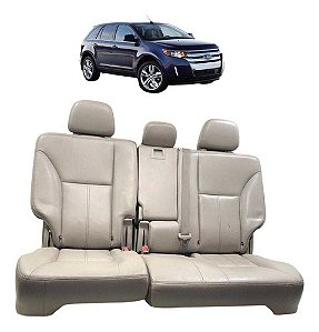Banco Couro Traseiro Ford Edge 2009 2010 2011 2012 Completo Bege