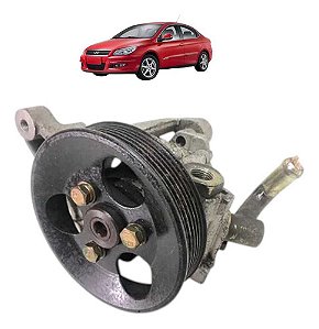 Bomba Direção Hidráulica Com Suporte Chery Cielo 2010 A 2012