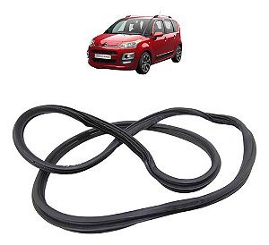 Borracha Vedaçao Porta Traseira Direita Citroen C3 Picasso Preto